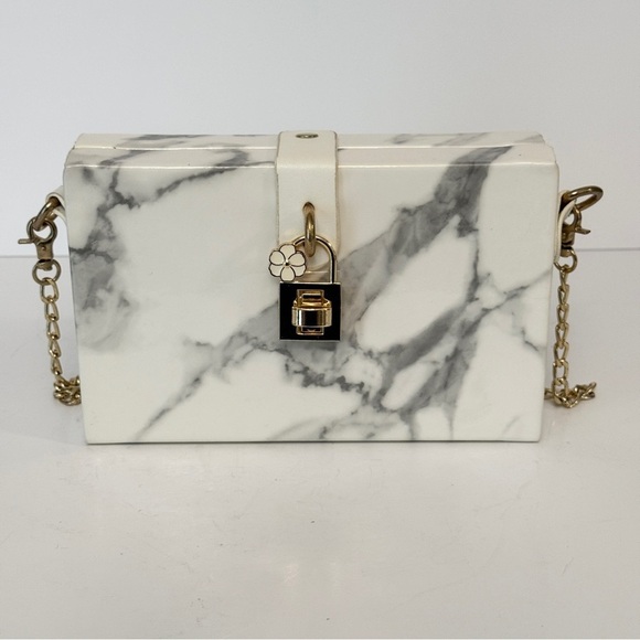 Handbags - Vintage Marble Pattern Box Purse